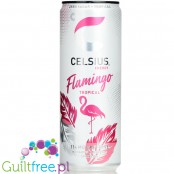 Celsius Energy Drink Flamingo Tropical - energetyczny napój bez cukru 0kcal z witaminami B, chromem i biotyną