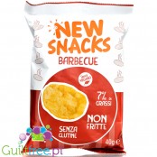 New snacks, potato crisps, barbecue flavor, gluten-free, bio 40g