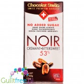 Chocolat Stella Noir - szwajcarska czekolada deserowa bez dodatku cukru 53% kakao
