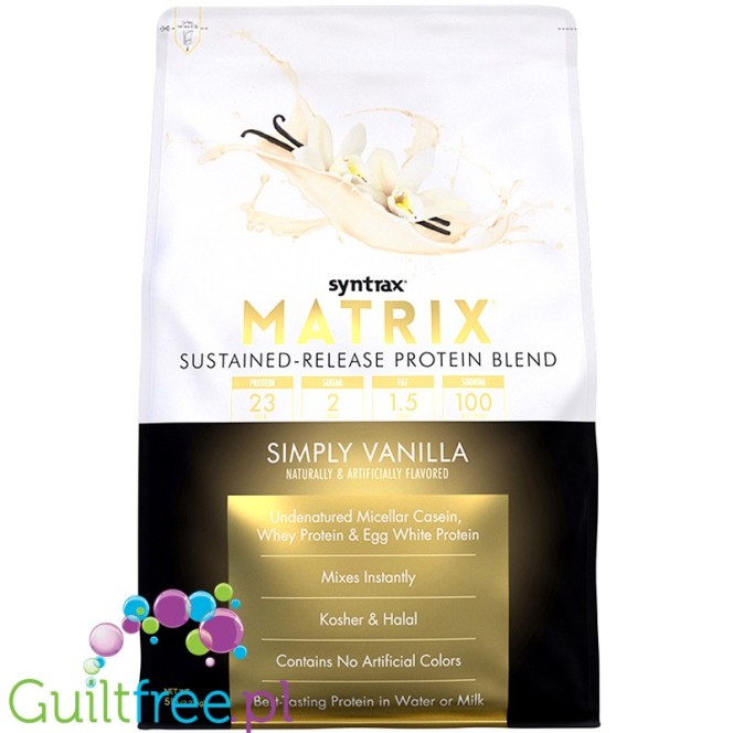 Syntrax Matrix 5.0 Simple Vanilla 2,27kg - odżywka antykataboliczna 3 frakcje białek