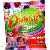 Dietorelle Stevia Gelées Mora & Fragola - vegan sugar free jellies, Blackberry & Raspberry