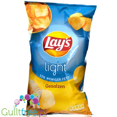 Lay's Light Gesalzen - chipsy solone 33% mniej tłuszczu, paka 150g