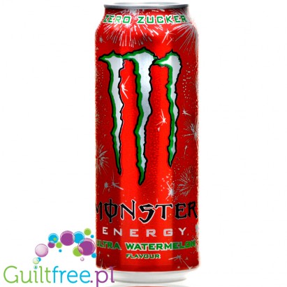 Monster Energy Ultra Watermelon UE version - sugar free energy drink, EU version