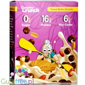 Grandma Crunch Keto Cereal Peanut Butter Brownie - wegańskie płatki śniadaniowe bez cukru 50% białka