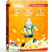 Grandma Crunch Keto Cereal Cinnamon - wegańskie płatki śniadaniowe bez cukru 50% białka