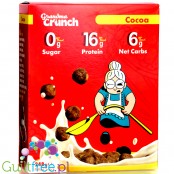 Grandma Crunch Keto Cereal Cocoa - wegańskie płatki śniadaniowe bez cukru 50% białka