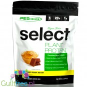 PES Select Protein Vegan, Chocolate Peanut Butter - wegańska odżywka proteinowa bez soi i cukru, 20g białka & 130kcal