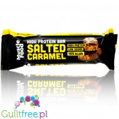 MuscleFood High Protein Bar Salted Caramel 155kcal - niskocukrowy baton proteinowy 15g białka