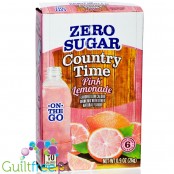 Country Time On The Go Powder Drink Pink Lemonade - saszetki smakowe do rozpuszczania w wodzie, bez cukru i kcal