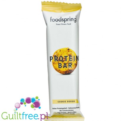 Foodspring Protein Bar Cookie Dough - baton proteinowy 20g białka &193kcal smak maślanych herbatników