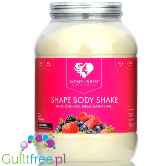 Women's Best Shape Body Shake Mixed Berry - koktajl do kontroli masy ciała z Carnipure®, Nutriose® i zieloną herbatą