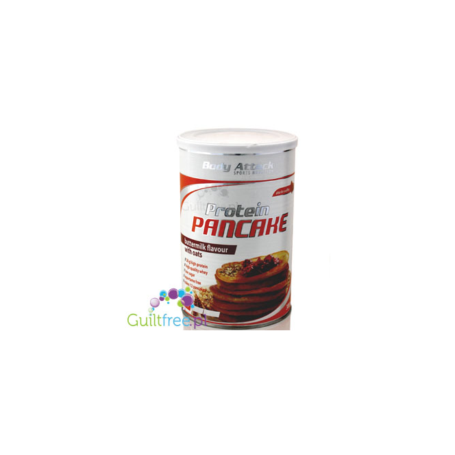 Body Attack Protein Pancake Buttermilk Oats - mix, proteinowe gofry i naleśniki Maślanka & Owies 35g białka