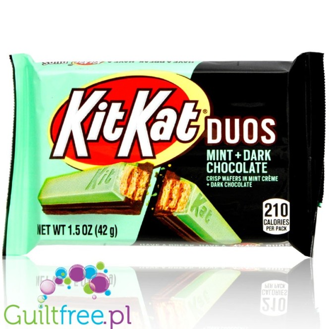 Kit Kat Duos Dark Chocolate Mint (CHEAT MEAL) - ciemna czekolada & mięta