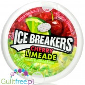 Ice Breakers Cherry Limeade - miętowe drażetki bez cukru, Wiśnia & Limonka