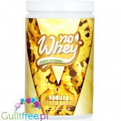 Rocka Nutrition NO WHEY Vanilla Cookie 1kg - wegańska odżywka białkowa 5 źródeł białka, bez soi i glutenu