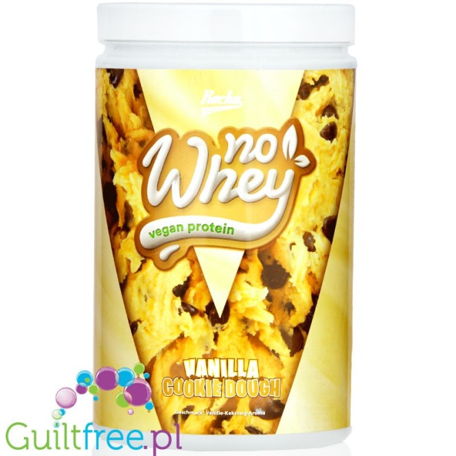 Rocka Nutrition NO WHEY Vanilla Cookie Dough - wegańska odżywka białkowa 5 źródeł białka, bez soi i glutenu