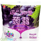 iaFoods Grape Konjac Jelly - japońskie winogronowe żelki konjaku w saszetkach, 17kcal