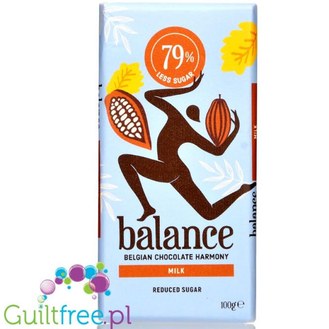 Balance Milk - belgijska mleczna czekolada bez dodatku cukru