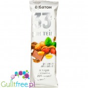 Ϋobaton Chocolate & Peanut - sugar free 33% protein bar with 8 vitamins and prebiotics