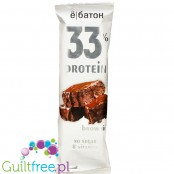  Ϋobaton Brownie - sugar free 33% protein bar with 8 vitamins and prebiotics