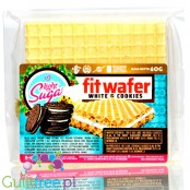 Light Sugar Fit Wafer White & Cookies - wafelek z kremem proteinowym bez dodatku cukru, Biała Czekolada & Ciasteczka