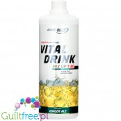 Vital Drink Ginger Ale 1L - koncentrat bez cukru z witaminami