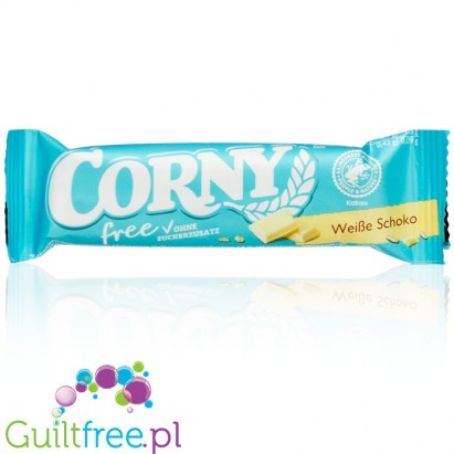 Corny Free White Chocolate - batonik zbożowy bez cukru 65kcal