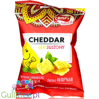 Crispy Natural Cheddar - chipsy wysokobiałkowe 100% Cheddar i nic poza tym!
