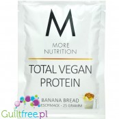 More Nutrition Total Vegan Protein Banana Bread - wegańska odżywka na białku grochu, dyni i słonecznikowym