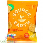 Source of the Earth Lentil Chips Coconut Curry - wegańskie chipsy z soczewicy i ciecierzycy