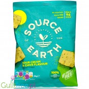Source of the Earth Lentil Chips Cream & Chive - wegańskie chipsy z soczewicy, smak Śmietana & Szczypiorek