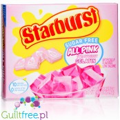 Starburst All Pink Strawberry Gelatin 5kcal - galaretka bez cukru, Różowa Truskawka