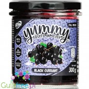 6PAK Yummy Fruits in Jelly Blackcurrant (szkło) - frużelina bez cukru z czarnej porzeczki