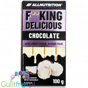 AllNutrition F**king Delicious White Choco Coconut - biała czekolada kokosowa bez cukru