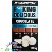 AllNutrition F**king Delicious Milky Choco Coconut - mleczna czekolada kokosowa bez cukru