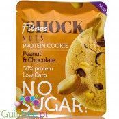 FitnesShock Protein Cookie Peanut Chocolate - ciastko proteinowe bez cukru, smak Orzechy Ziemne & Czekolada
