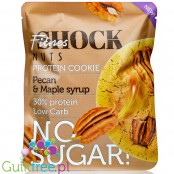 FitnesShock Protein Cookie Pecan & Maple Syrup - ciastko proteinowe bez cukru, smak Pekany & Syrop Klonowy