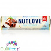 AllNutrition NutLove Milk Chocolate Almond Coconut - mleczna czekolada kokosowo-migdałowa a bez cukru