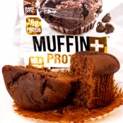 Bake City Protein Muffin Double Chocolate - wielki muffin proteinowy 16g białka, czekoladowy z czekoladą
