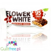 Flower & White Meringue Bar Chocolate Crunch 95kcal - baton bezowy w ciemnej czekoladzie