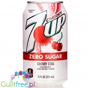 7UP Cherry Soda Zero USA - wiśniowy 7up bez cukru i kofeiny, puszka 330ml