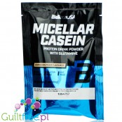 Biotech Micellar Casein Cookies & Cream - kazeinowa odżywka białkowa bez glutenu, z glutaminą