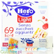 Hero Light Cereali & Frutti Rossi - batonik zbożowy bez cukru z owocami i polewą jogurtową 69kcal