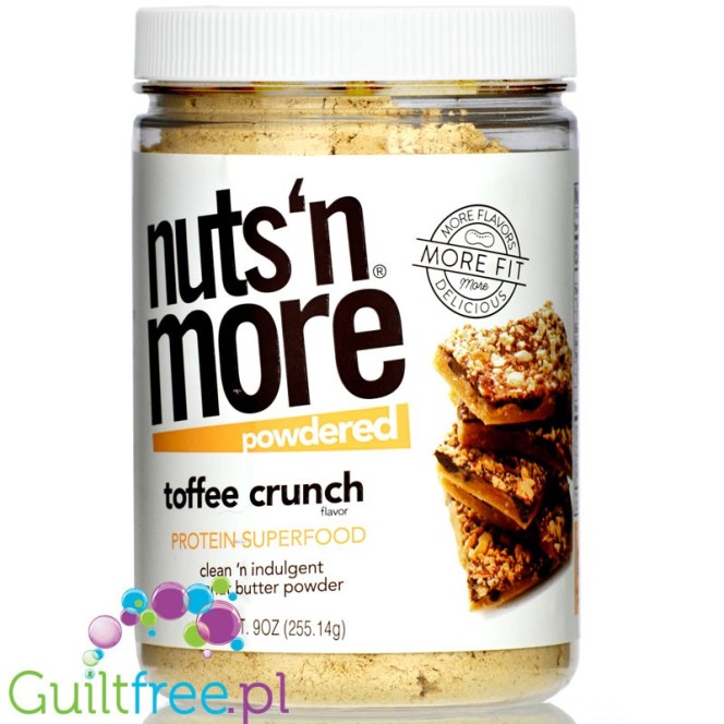 Nuts 'N More Peanut Powder Toffee Crunch - masło orzechowe w proszku z ksylitolem