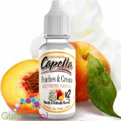Capella Peaches & Cream V2 - aromat brzoskwiniowo-śmietankowy bez cukru i bez tłuszczu
