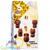 Sweet Switch® Big 5 Chocolate Figures made from no added sugar milk chocolate