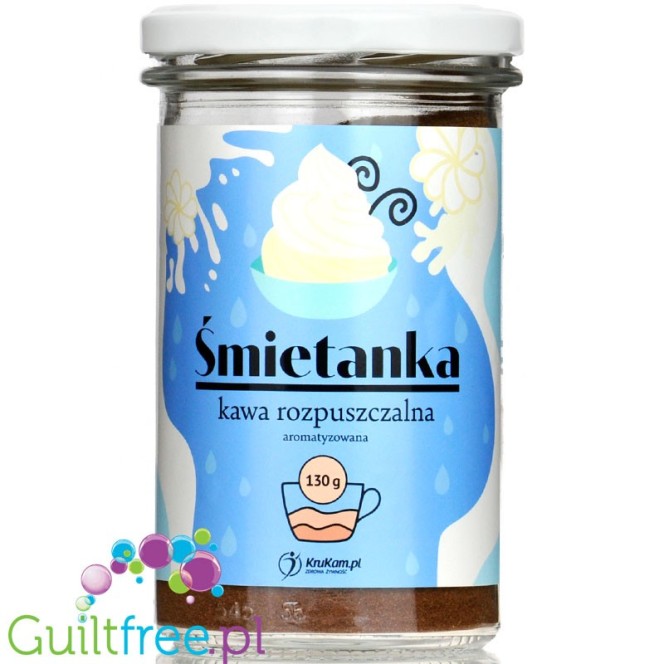 Krukam Śmietanka - flavored instant coffee without sugar
