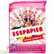 Esspapier Erdbeer, colored edible paper without sugar