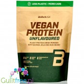 Biotech USA Vegan Protein Unflavoured vegan protein powder, sugar & sweetener free