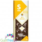 Sweet Switch Milk Chocolate with stevia and no added sugar, 25g